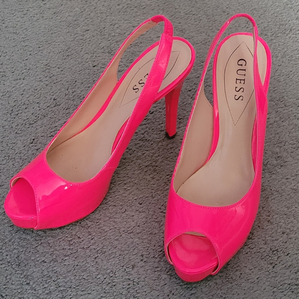 Pink Guess heels